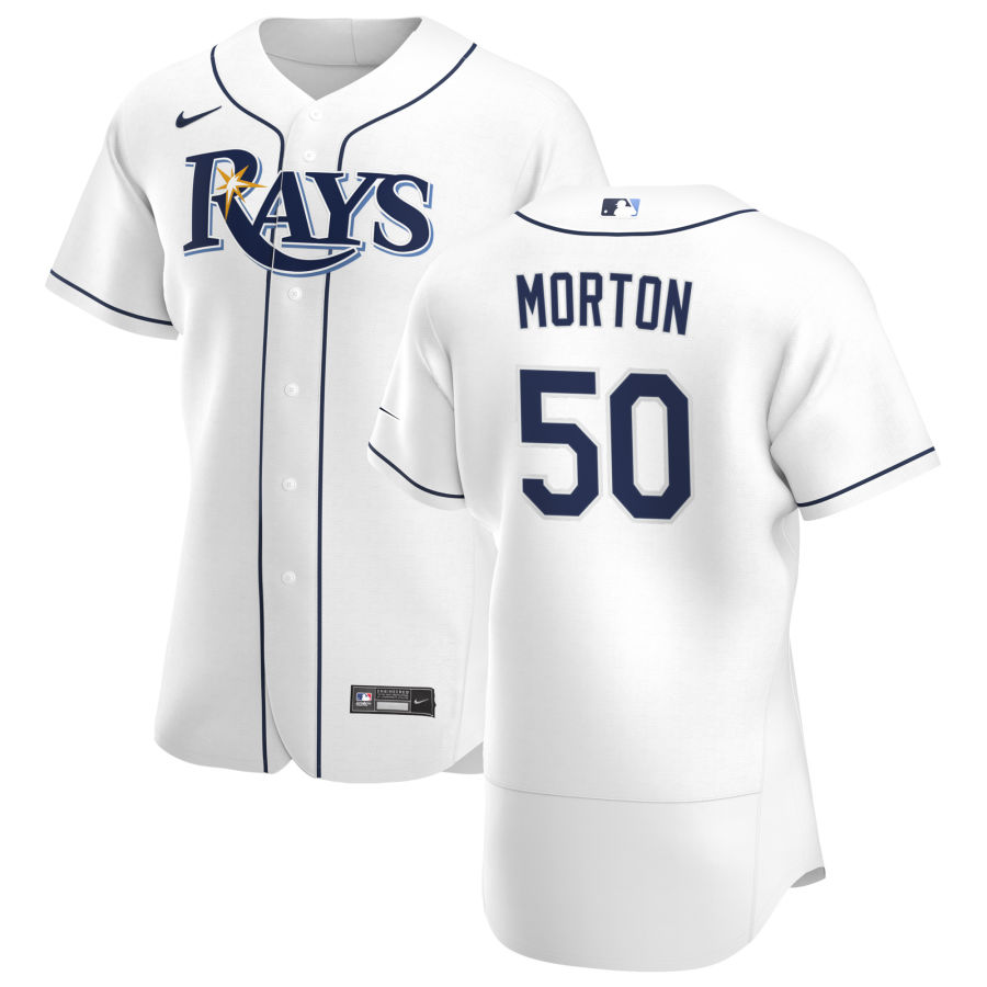 Tampa Bay Rays 50 Charlie Morton Men Nike White Home 2020 Authentic Player MLB Jersey
